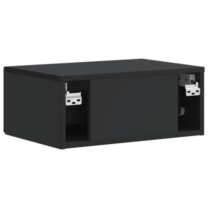 Bedside Cabinet 2 pcs Black 49 x 34.5 x 20 cm Engineered Wood
