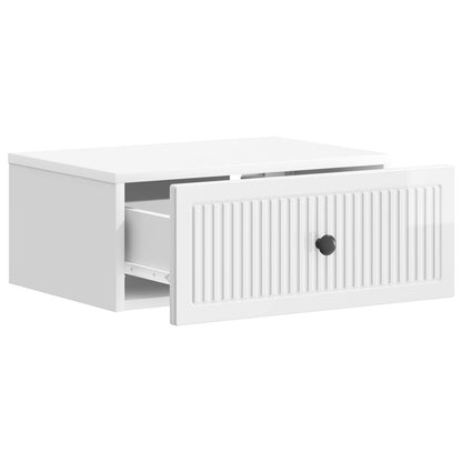 Bedside Cabinet 2 pcs High Gloss White 49 x 34.5 x 20 cm