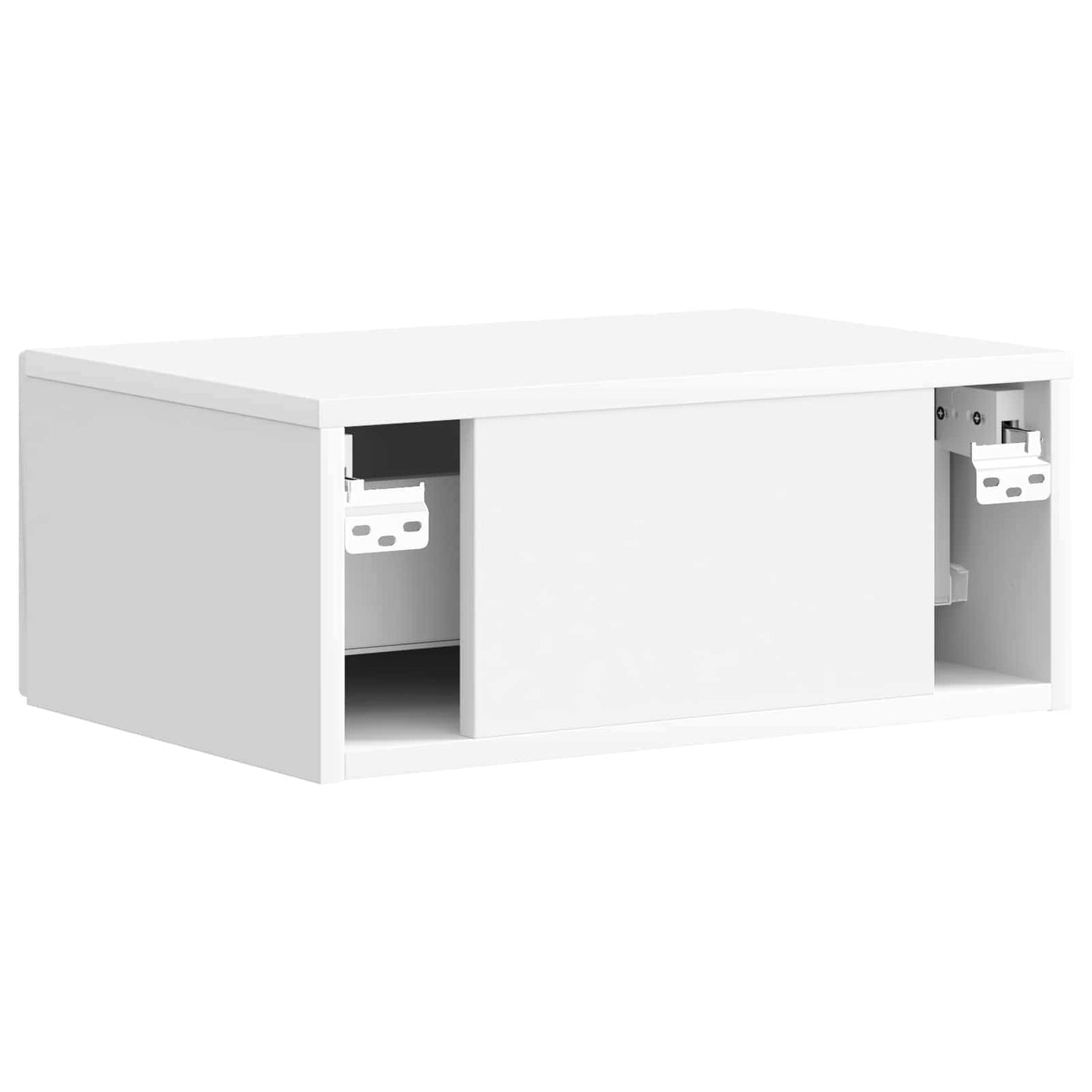 Bedside Cabinet 2 pcs High Gloss White 49 x 34.5 x 20 cm