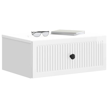 Bedside Cabinet 2 pcs High Gloss White 49 x 34.5 x 20 cm