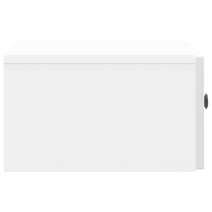 Bedside Cabinet 2 pcs High Gloss White 49 x 34.5 x 20 cm