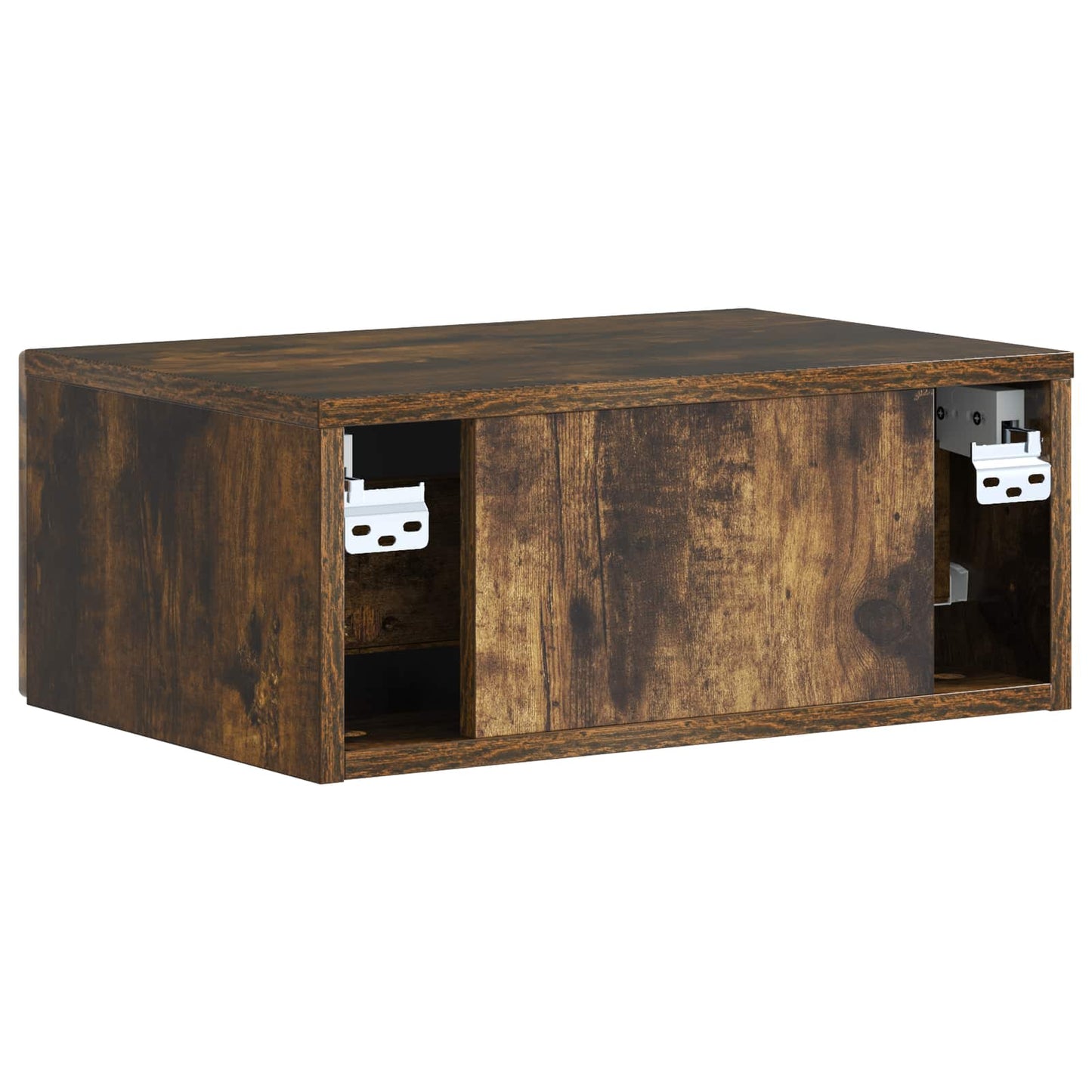 Bedside Cabinet Smoked Oak 49 x 34.5 x 20 cm Engineered Wood