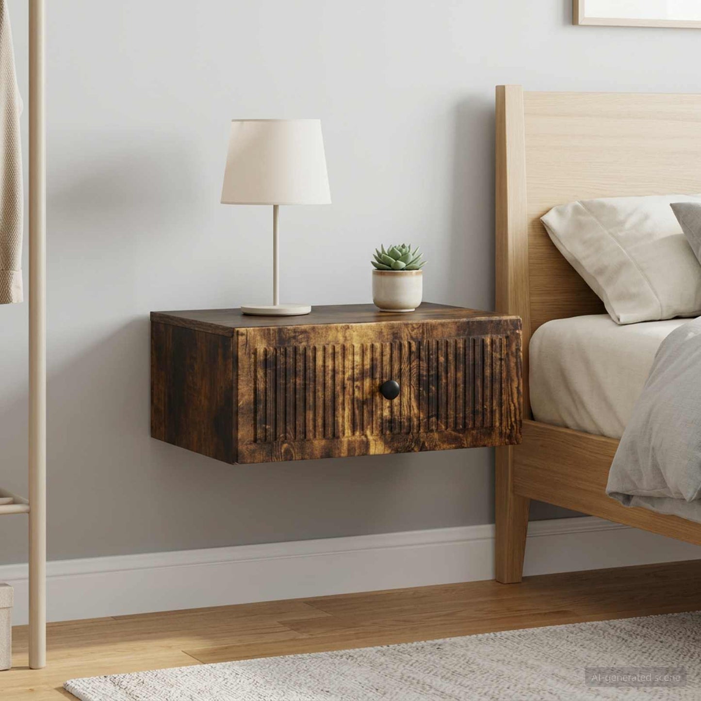 Bedside Cabinet 2 pcs Smoked Oak 49 x 34.5 x 20 cm