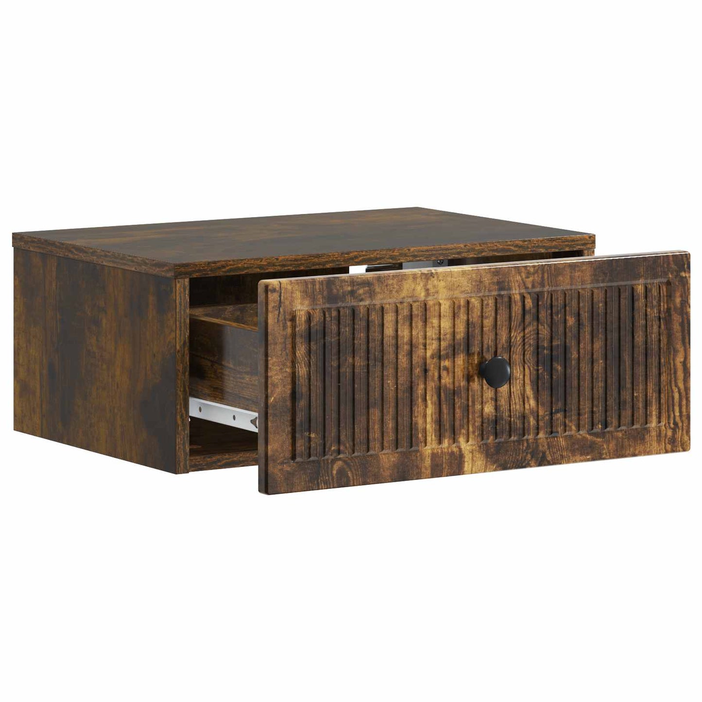 Bedside Cabinet with Drawer 2 pcs Smoked Oak 49 x 34.5 x 20 cm