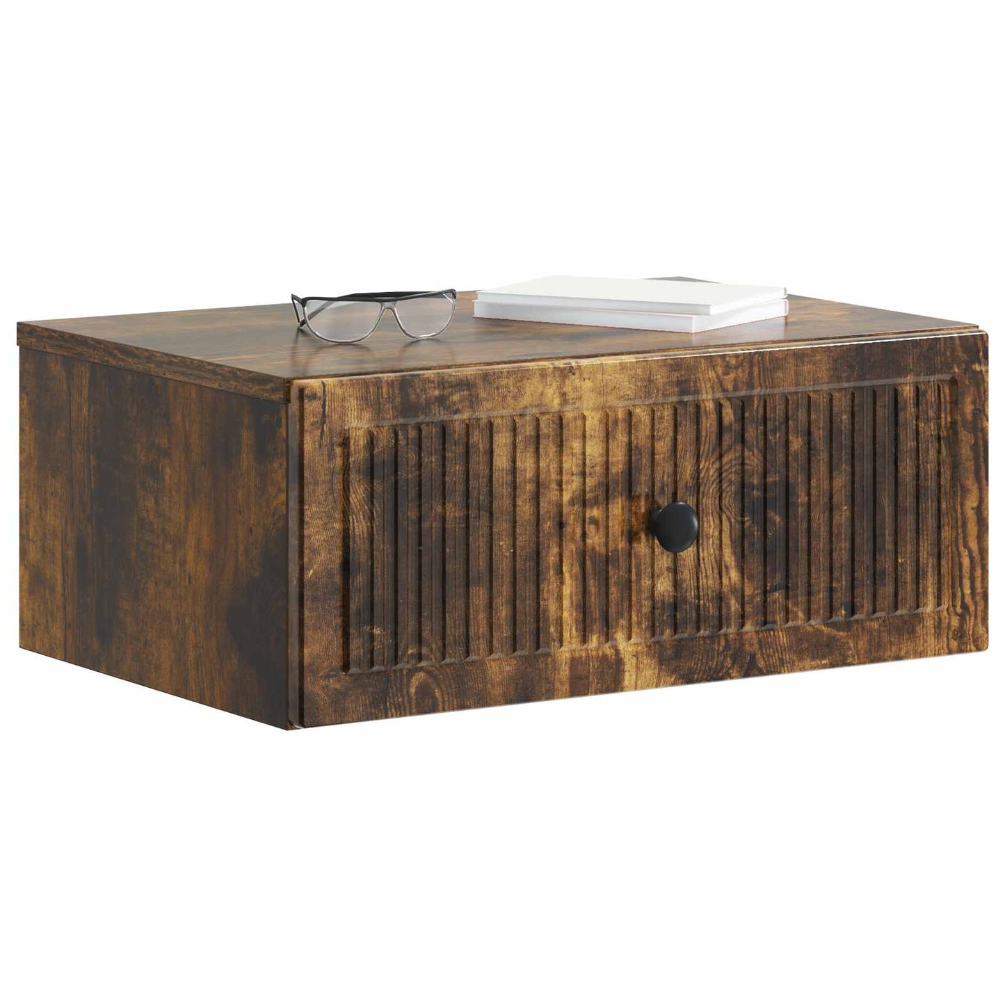 Bedside Cabinet with Drawer 2 pcs Smoked Oak 49 x 34.5 x 20 cm
