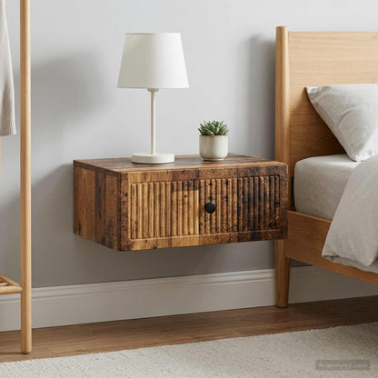 Bedside Cabinet 2 pcs Old Wood 49 x 34.5 x 20 cm