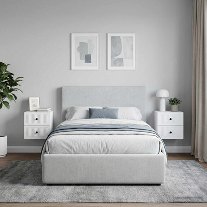Wall-Mounted Bedside Cabinet 2 pcs White 33 x 34.5 x 40 cm