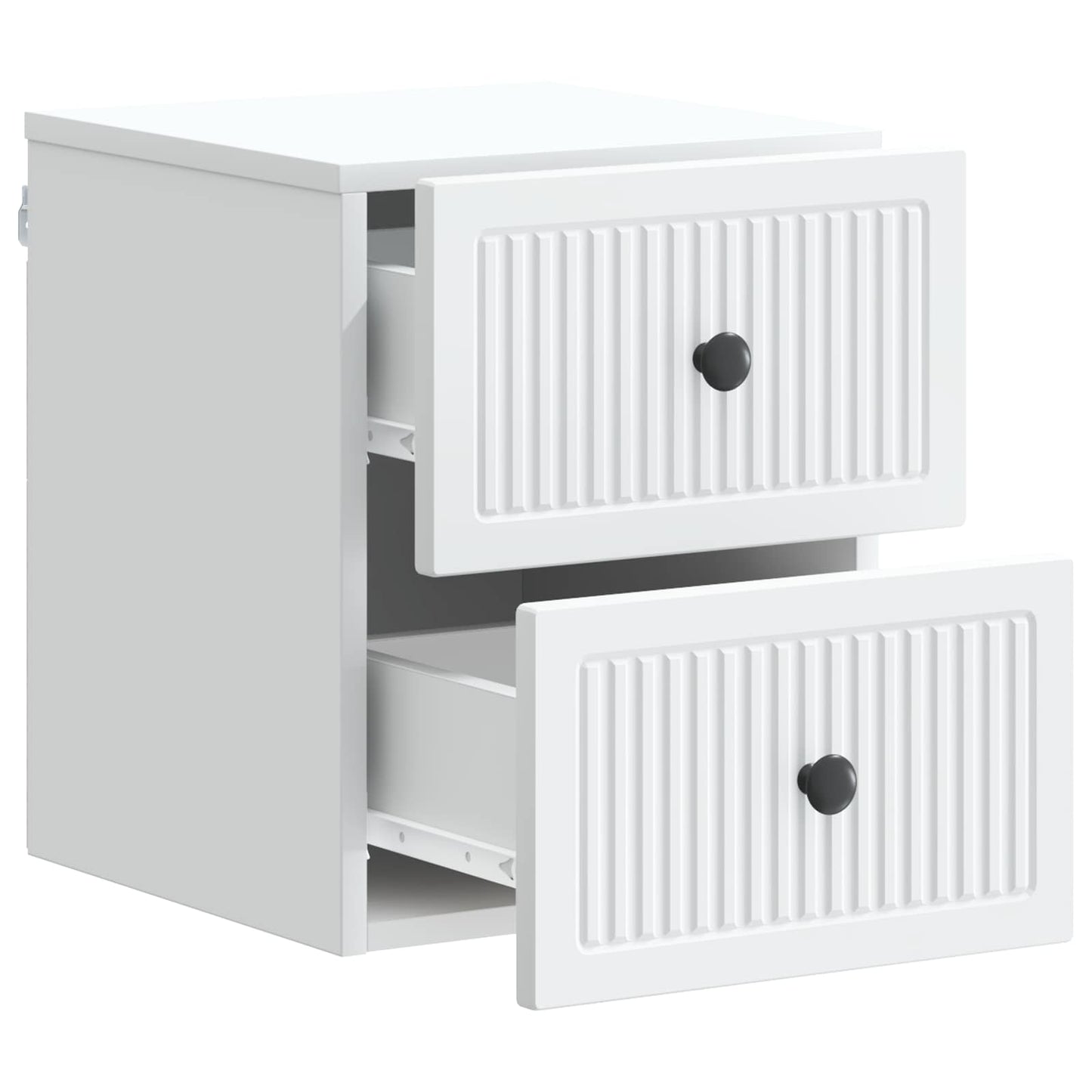 Wall-Mounted Bedside Cabinet 2 pcs White 33 x 34.5 x 40 cm