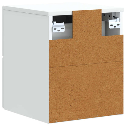 Wall-Mounted Bedside Cabinet 2 pcs White 33 x 34.5 x 40 cm