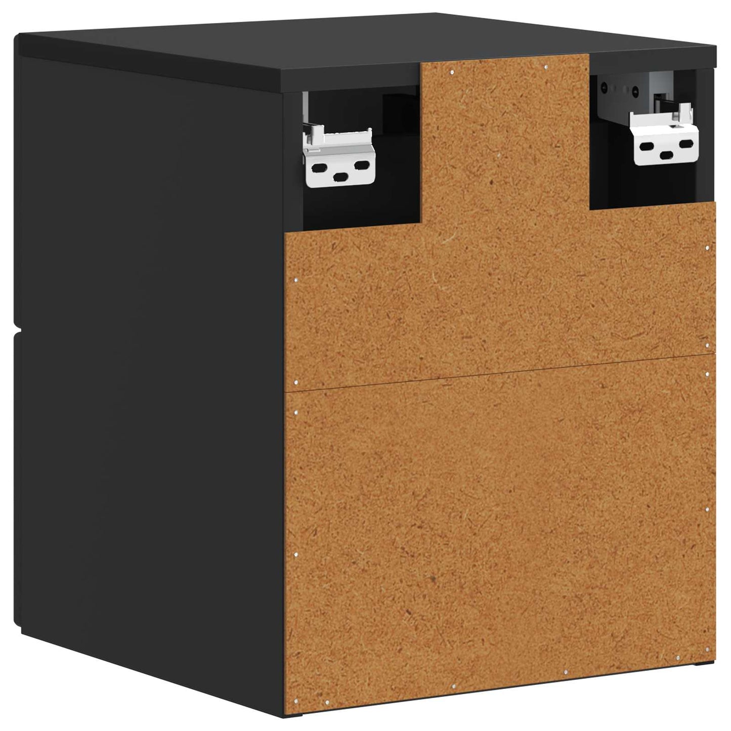 Wall-Mounted Bedside Cabinet 2 pcs Black 33 x 34.5 x 40 cm