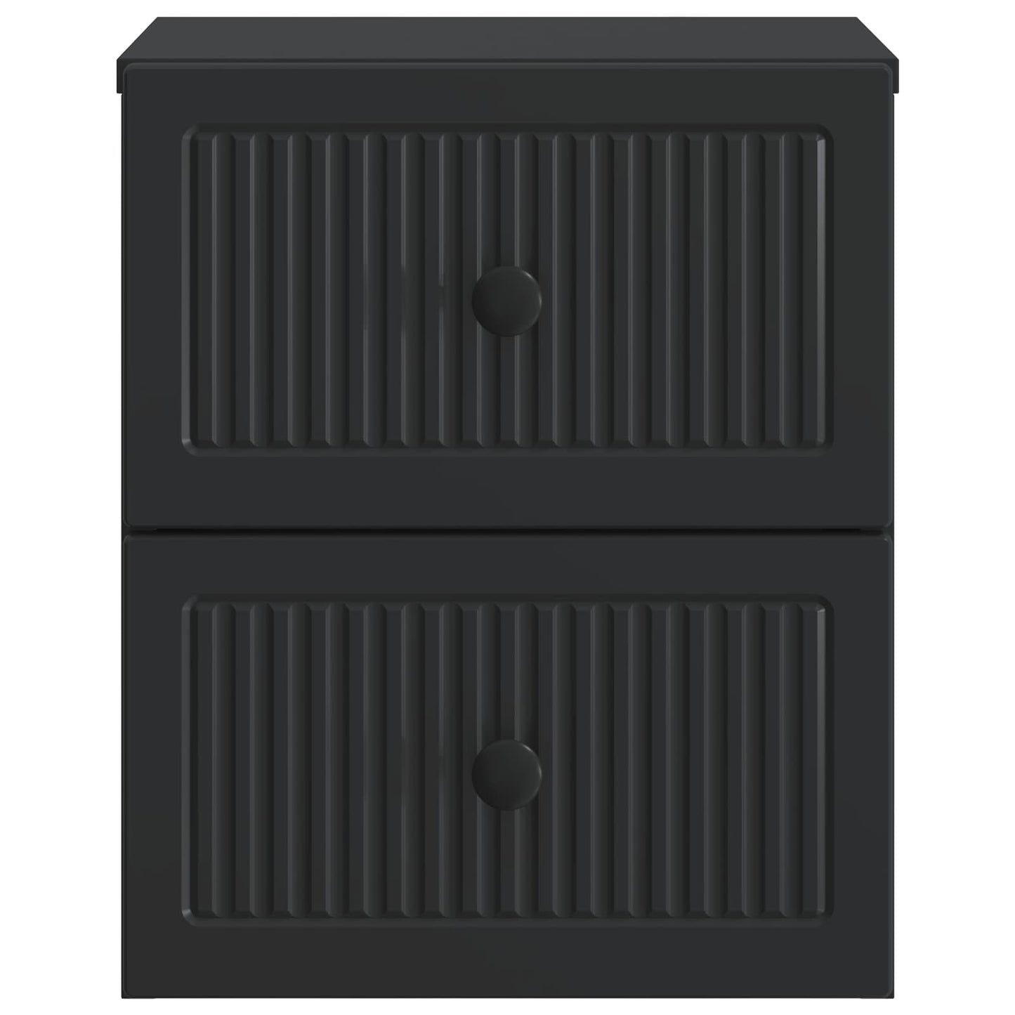 Wall-Mounted Bedside Cabinet 2 pcs Black 33 x 34.5 x 40 cm