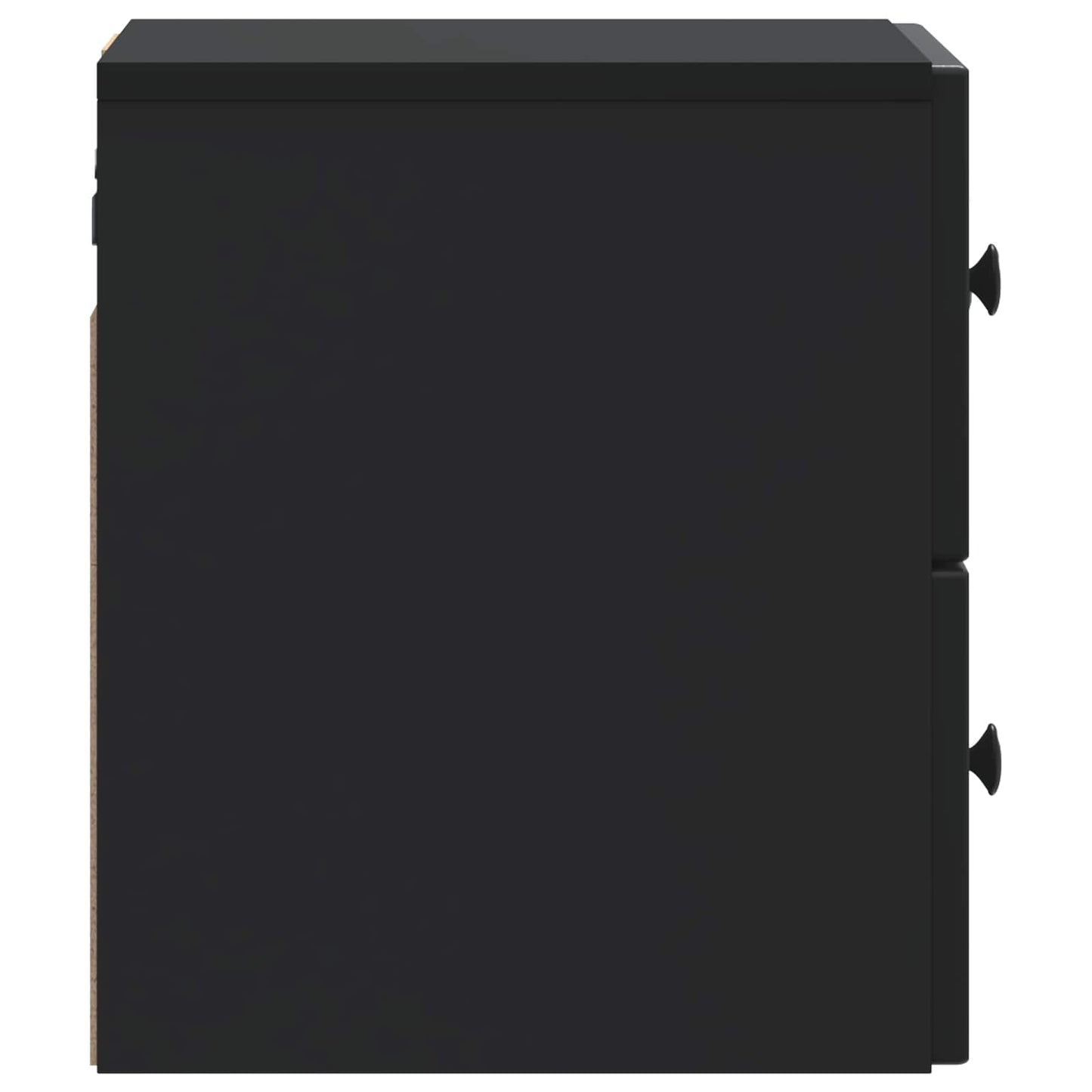 Wall-Mounted Bedside Cabinet 2 pcs Black 33 x 34.5 x 40 cm