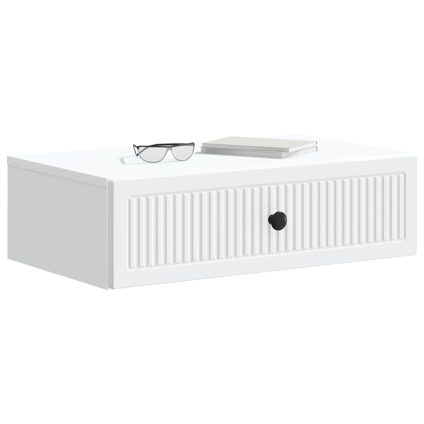 Wall-Mounted Side Table White 59 x 34.5 x 17 cm Engineered Wood