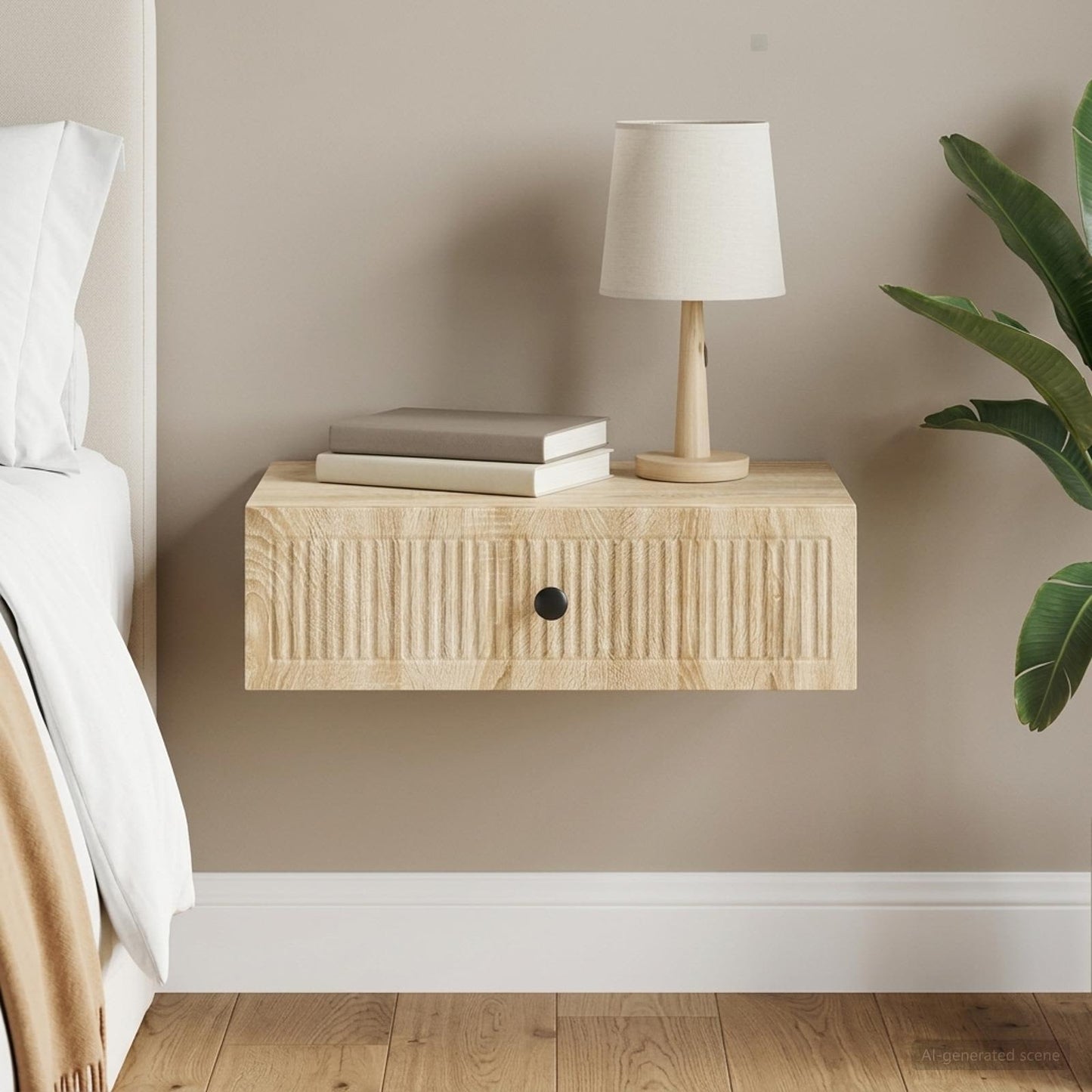 Wall-Mounted Side Table Sonoma Oak 59 x 34.5 x 17 cm