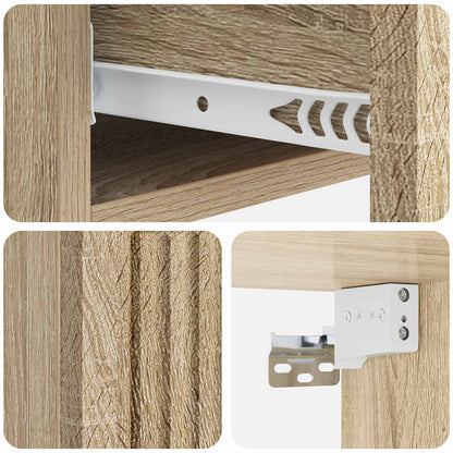 Wall-Mounted Side Table Sonoma Oak 87.5 x 34.5 x 17 cm