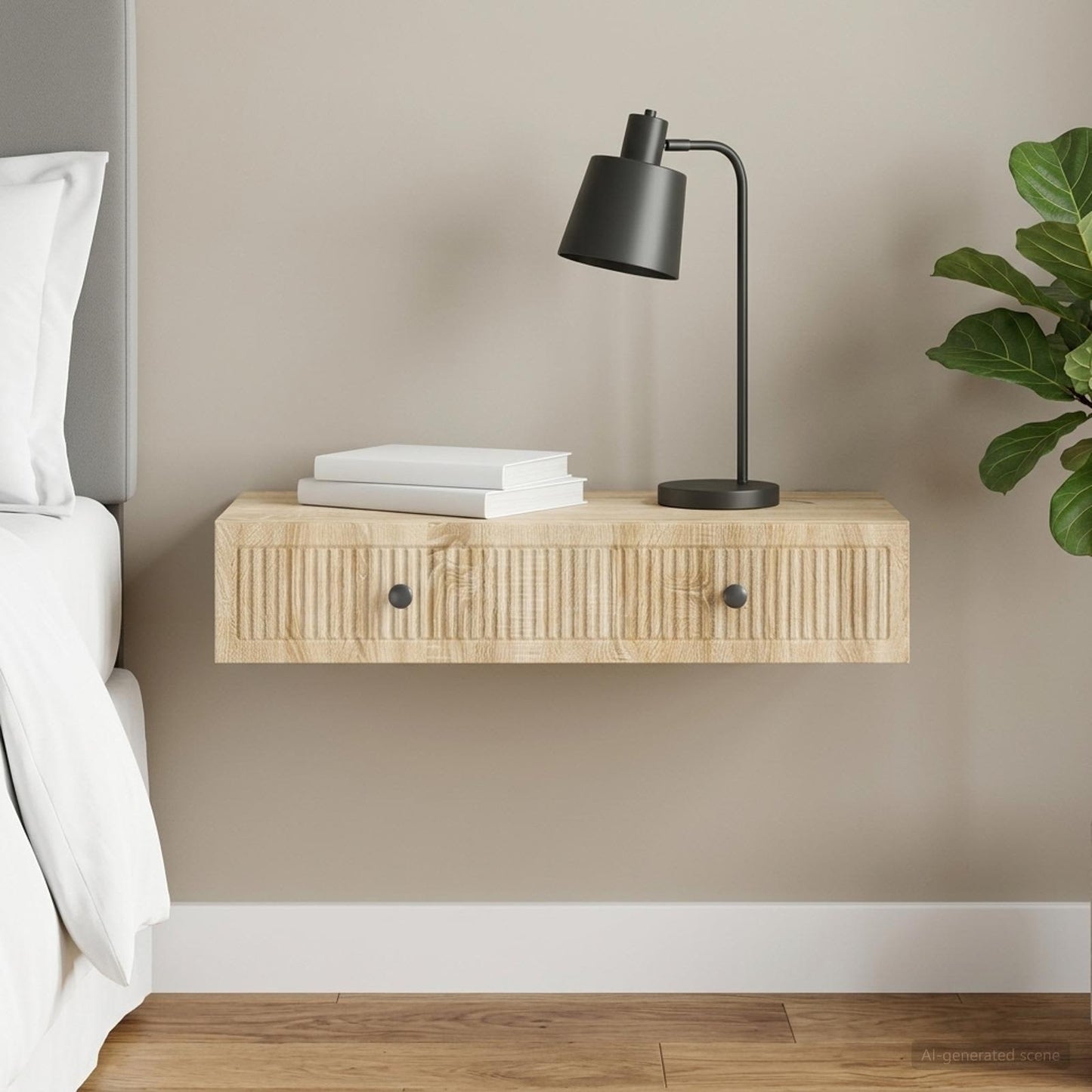 Wall-Mounted Side Table Sonoma Oak 87.5 x 34.5 x 17 cm