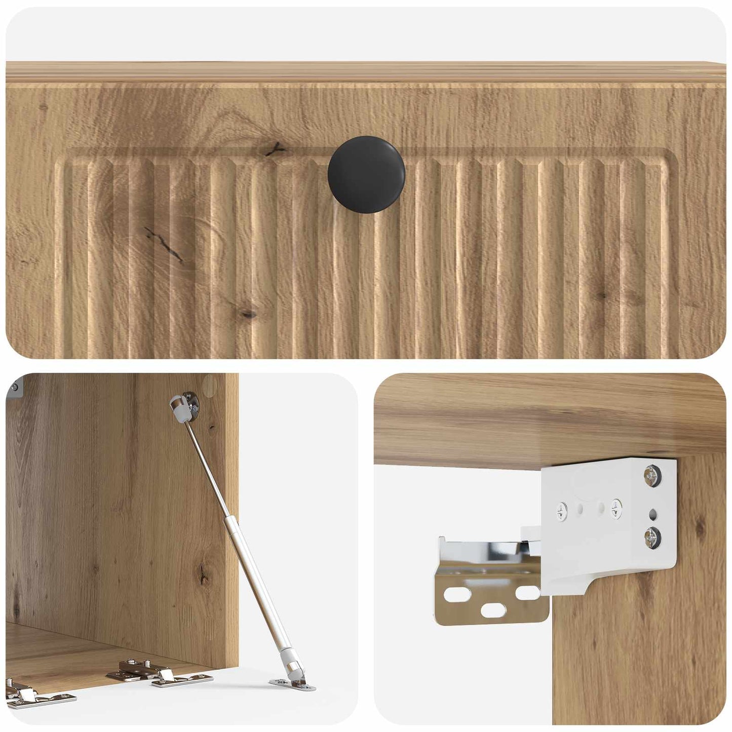 Wall-Mounted TV Cabinet 59.5 x 41 x 30 cm Artisan Oak