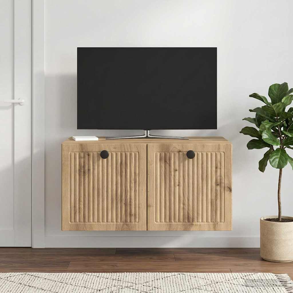 Wall-Mounted TV Cabinet 59.5 x 41 x 30 cm Artisan Oak
