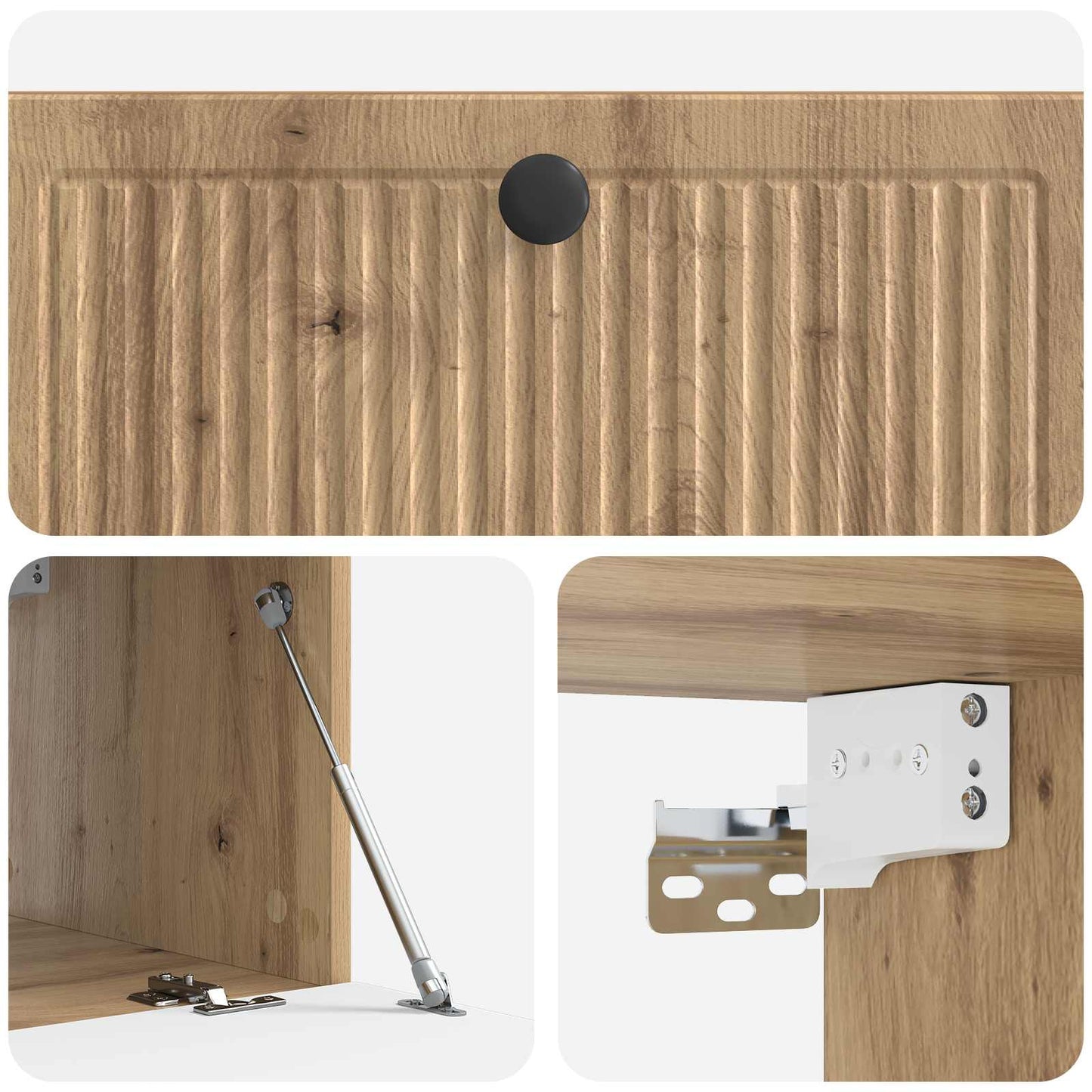 Wall-Mounted TV Cabinet 78.5 x 41 x 30 cm Artisan Oak