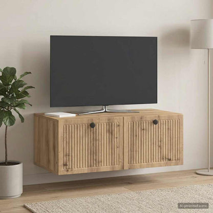 Wall-Mounted TV Cabinet 78.5 x 41 x 30 cm Artisan Oak