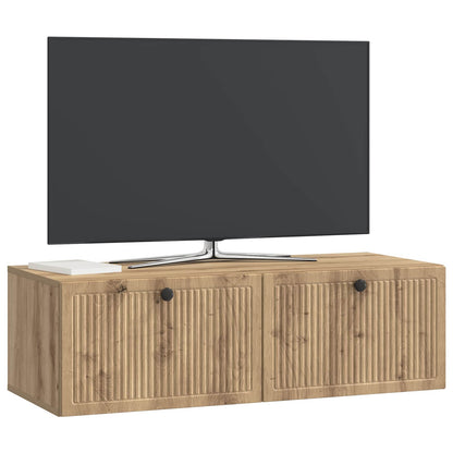 Wall-Mounted TV Cabinet 98 x 41 x 30 cm Artisan Oak