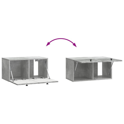 Wall-Mounted TV Cabinet Concrete Grey 59.5 x 31 x 30 cm