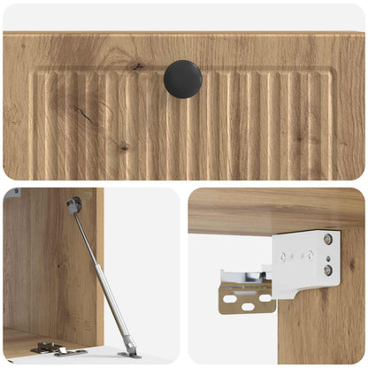Wall-Mounted TV Cabinet 59.5 x 31 x 30 cm Artisan Oak