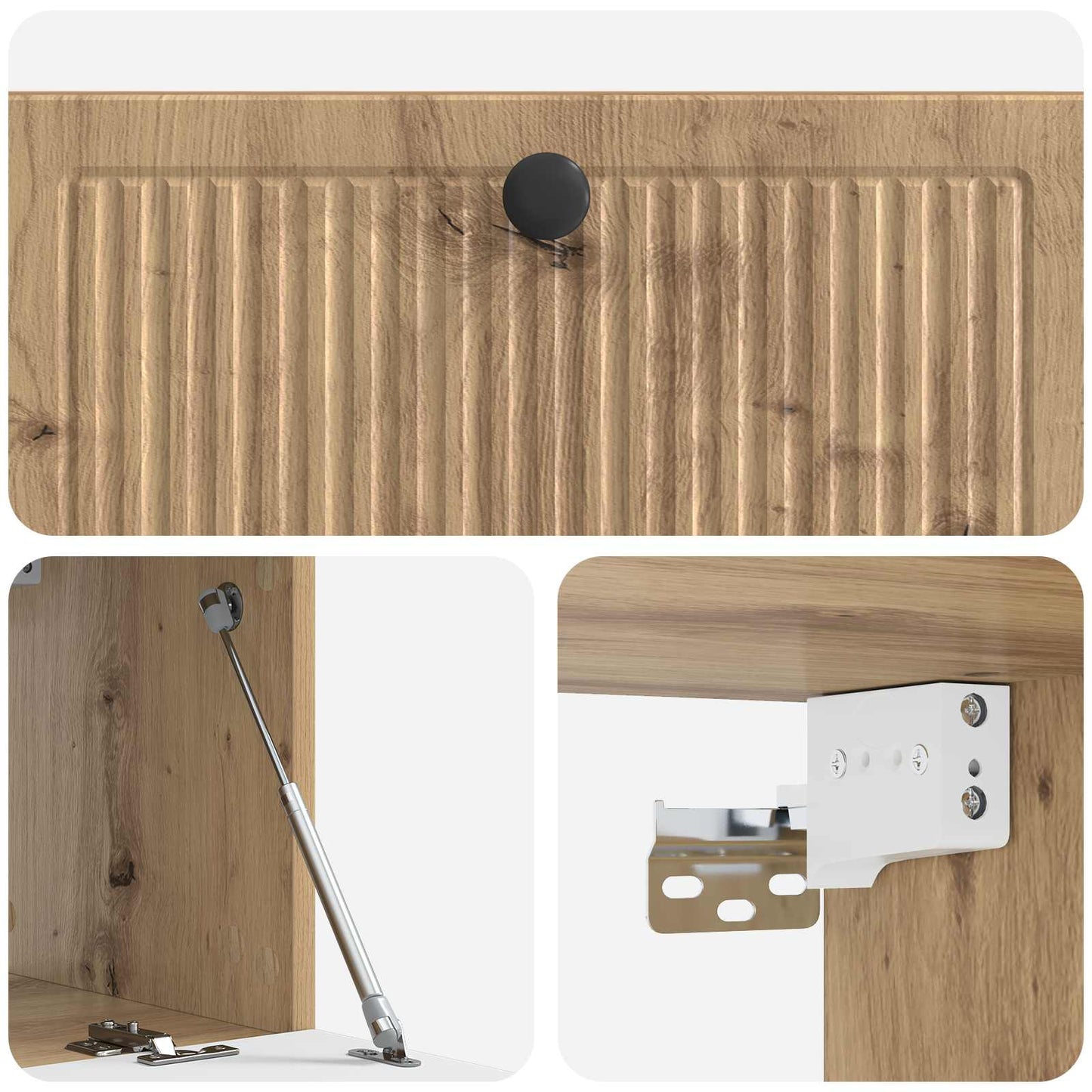 Wall-Mounted TV Cabinet 78.5 x 31 x 30 cm Artisan Oak
