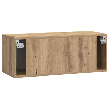 Wall-Mounted TV Cabinet 78.5 x 31 x 30 cm Artisan Oak