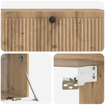 Wall-Mounted TV Cabinet 98 x 31 x 30 cm Artisan Oak