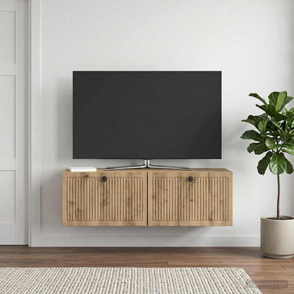 Wall-Mounted TV Cabinet 98 x 31 x 30 cm Artisan Oak