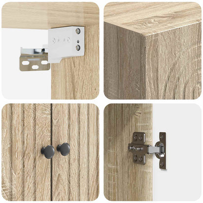 Wall-Mounted Cabinet Sonoma Oak 66 x 34.5 x 90 cm