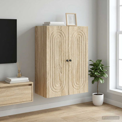 Wall-Mounted Cabinet Sonoma Oak 66 x 34.5 x 90 cm