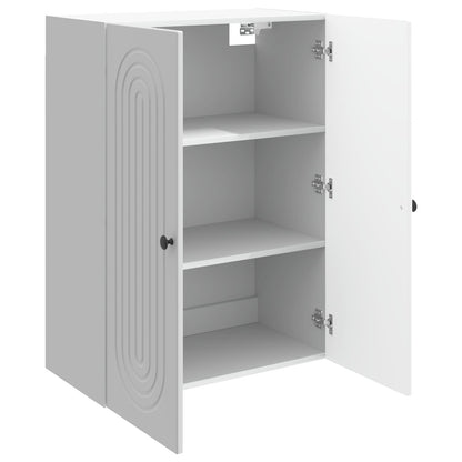 Wall-Mounted Cabinet High Gloss White 66 x 34.5 x 90 cm