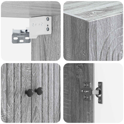 Wall-Mounted Cabinet Grey Sonoma 66 x 34.5 x 90 cm