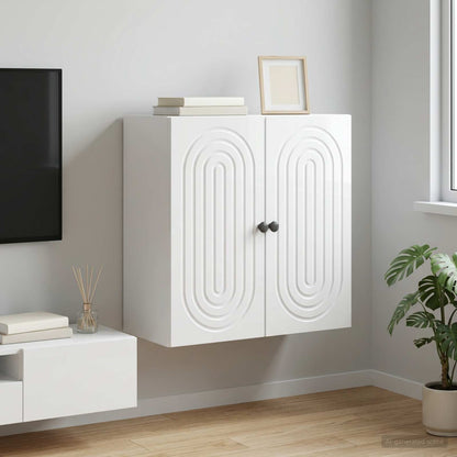 Wall-Mounted Cabinet High Gloss White 59 x 31 x 60 cm
