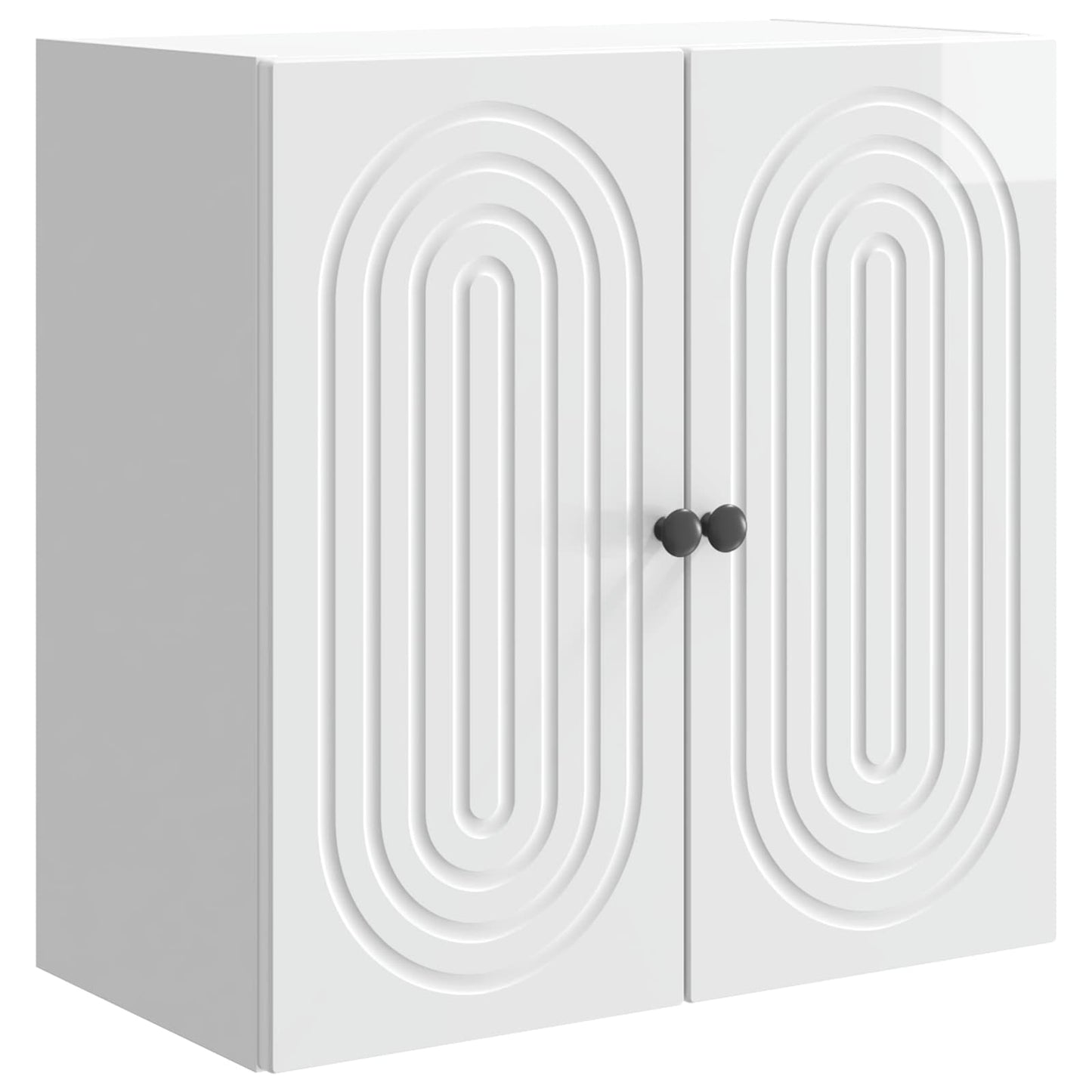 Wall-Mounted Cabinet High Gloss White 59 x 31 x 60 cm