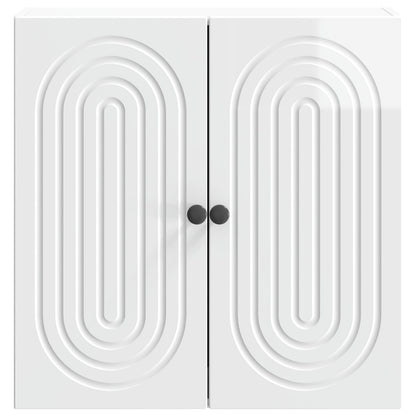 Wall-Mounted Cabinet High Gloss White 59 x 31 x 60 cm