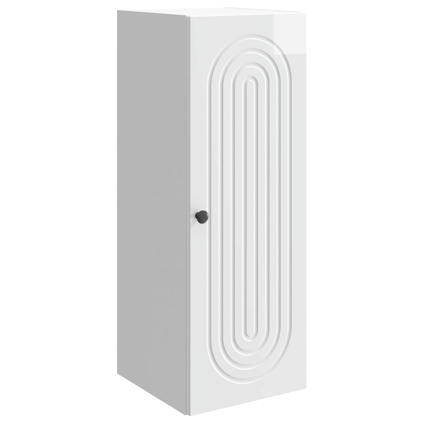 Wall-Mounted Cabinet High Gloss White 33 x 34.5 x 90 cm
