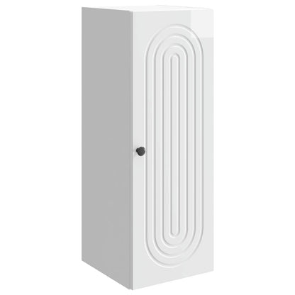 Wall-Mounted Cabinet High Gloss White 33 x 34.5 x 90 cm