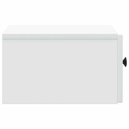 Wall-Mounted Bedside Cabinet White 33 x 34.5 x 20 cm