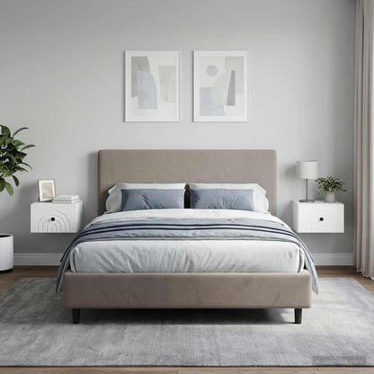 Wall-Mounted Bedside Cabinet 2 pcs White 33 x 34.5 x 20 cm