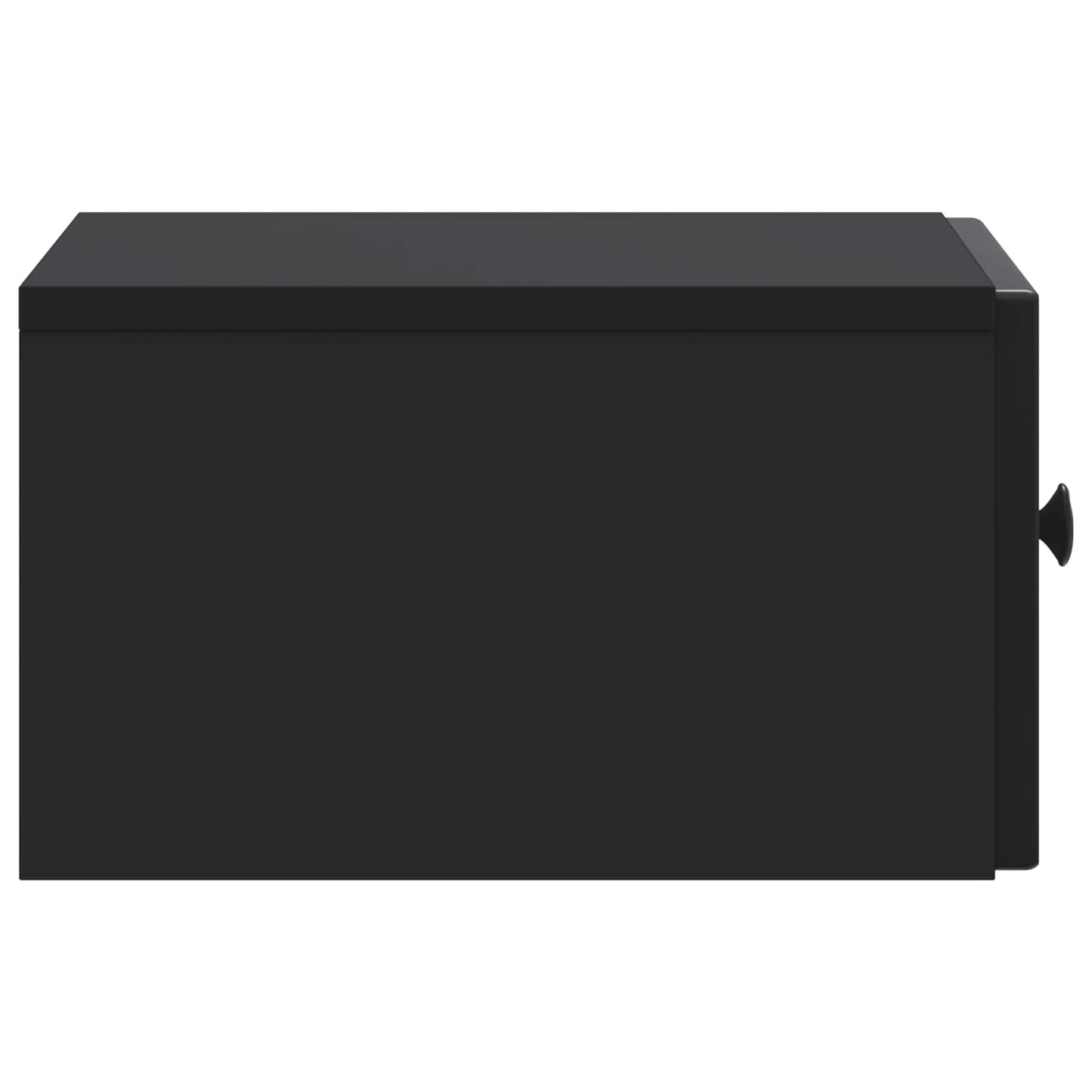 Wall-Mounted Bedside Cabinet 2 pcs Black 33 x 34.5 x 20 cm