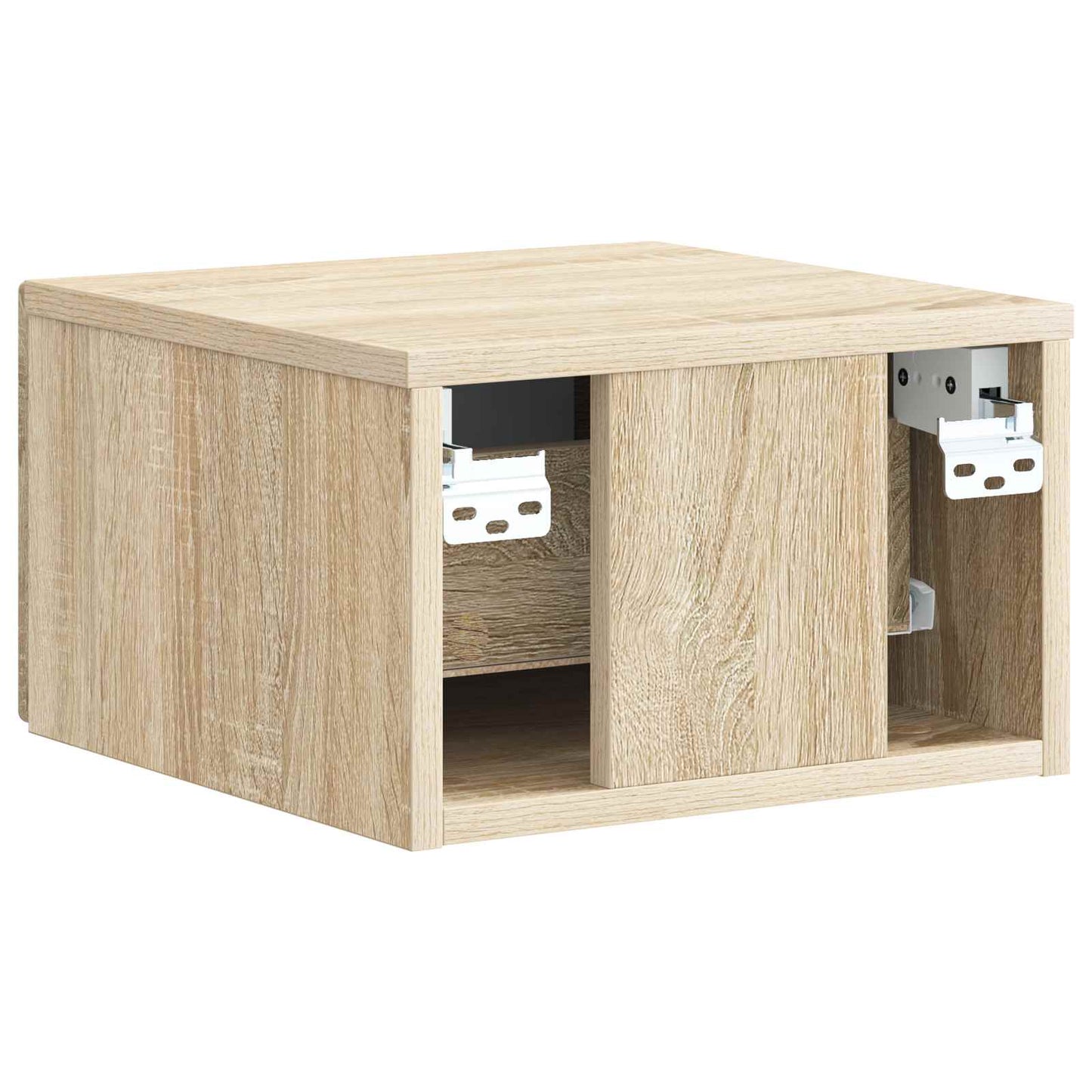 Wall-Mounted Bedside Cabinet Sonoma Oak 33 x 34.5 x 20 cm