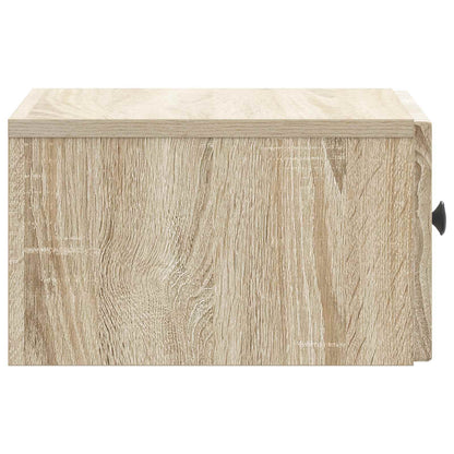 Wall-Mounted Bedside Cabinet Sonoma Oak 33 x 34.5 x 20 cm