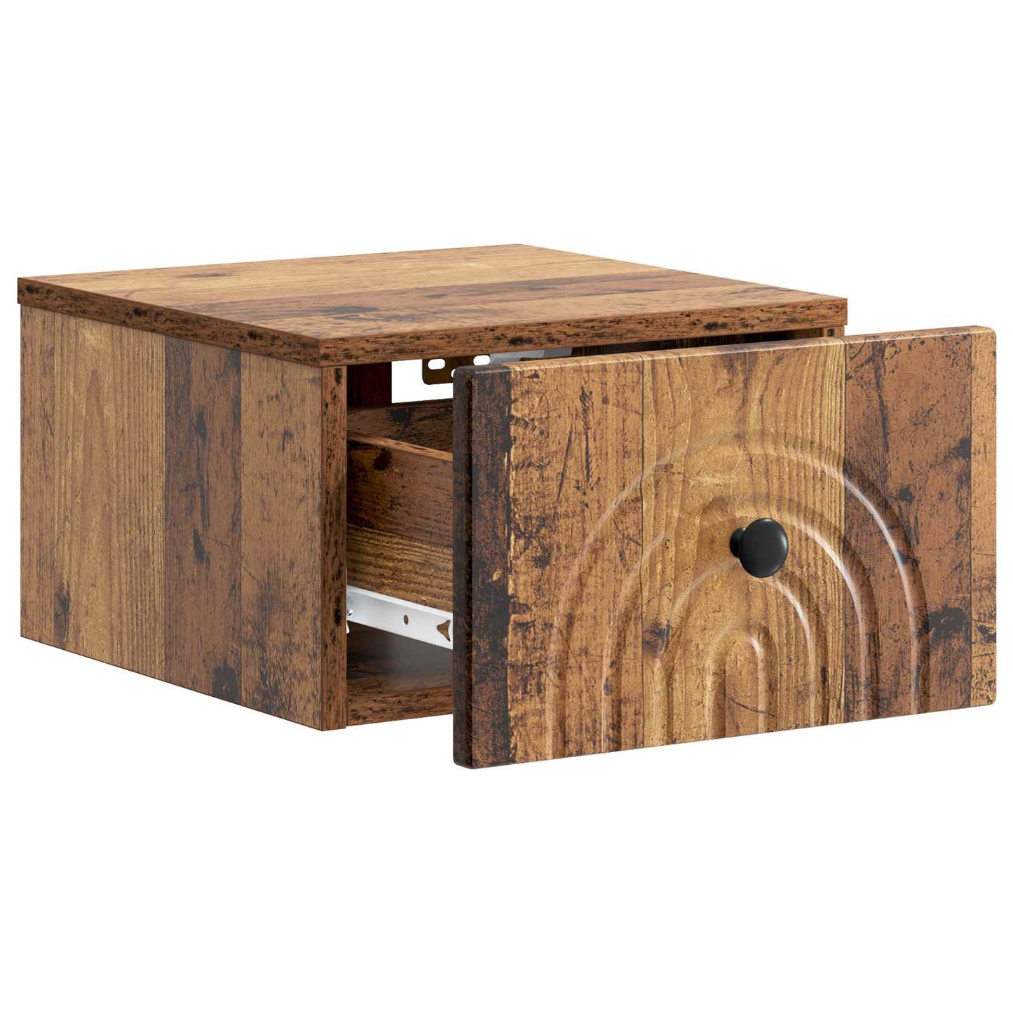 Wall-Mounted Bedside Cabinet 2 pcs Old Wood 33 x 34.5 x 20 cm