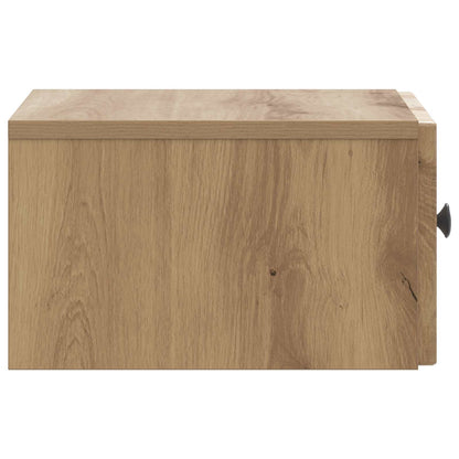 Wall-Mounted Bedside Cabinet 2 pcs Artisan Oak Engineered Wood