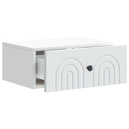 Wall-Mounted Bedside Cabinet 2 pcs White 49 x 34.5 x 20 cm