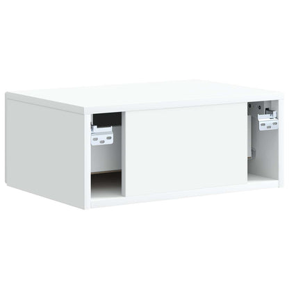 Wall-Mounted Bedside Cabinet 2 pcs White 49 x 34.5 x 20 cm