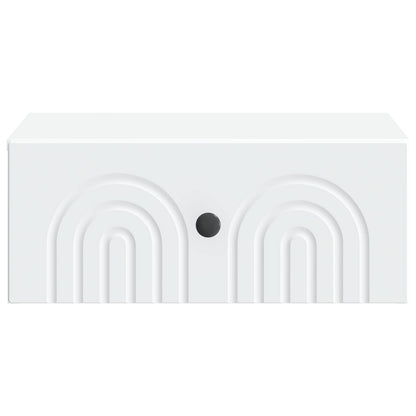 Wall-Mounted Bedside Cabinet 2 pcs White 49 x 34.5 x 20 cm